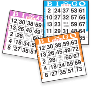 Bingo Paper - Sheets & Cards (Multiple colors & designs) for Charities ...